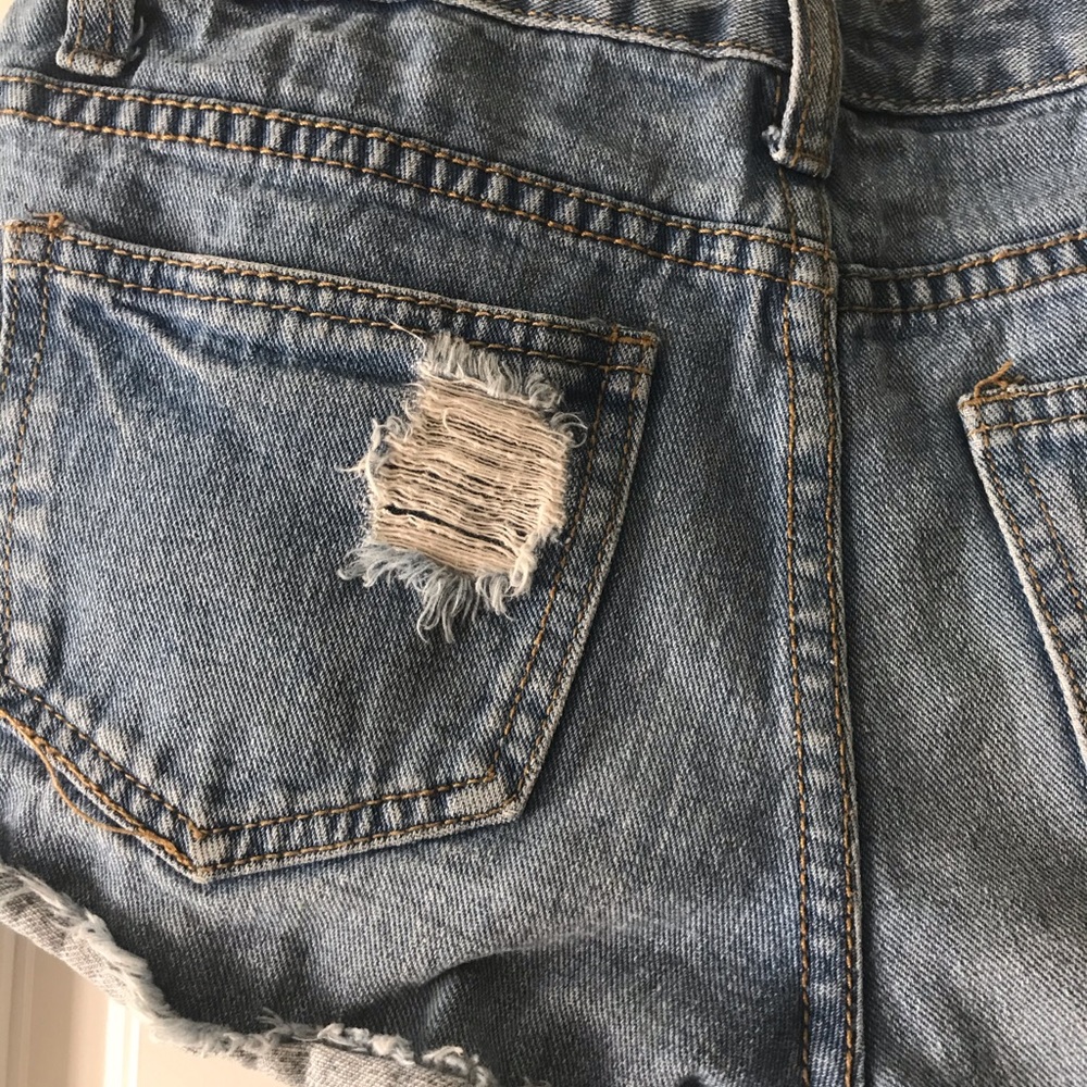 Denim shorts